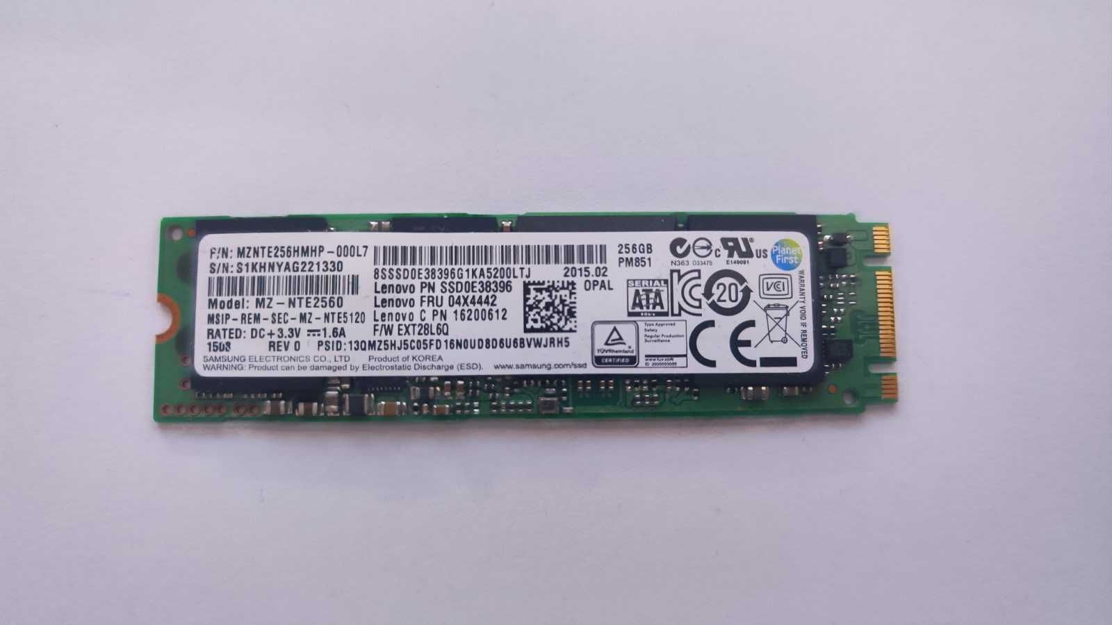 Вътрешен М2 SSD 256 GB за лаптоп или компютър