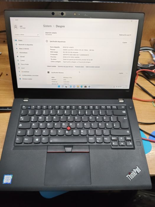 Laptop Lenovo T480 touchscreen i5-8350u,8gb,ssd 128gb display 14