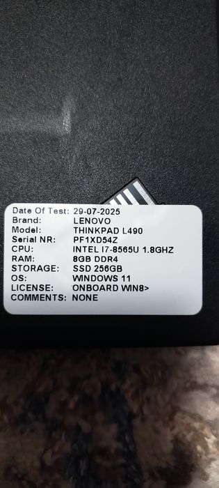 Лаптоп Lenovo ThinkPad L490 Windows 11 Pro