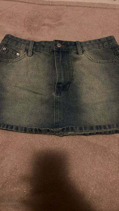 Къса дънкова пола