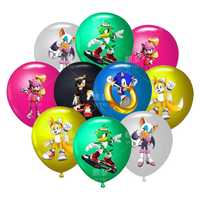 Балони Супер Соник 10бр,Super Sonic baloons,парти украса за рожден ден