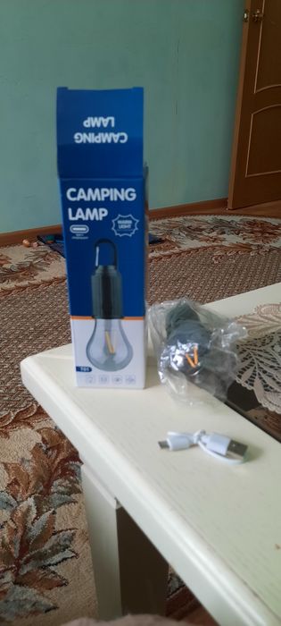 Переносная, автономная палаточная туристическая лампа