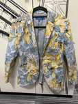 Sacou Escada sport bumbac floral baby blue