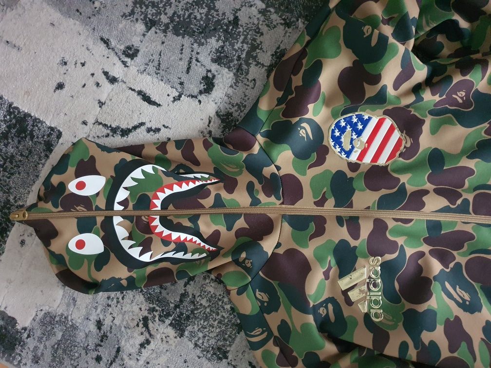 bape × adidas hoodie