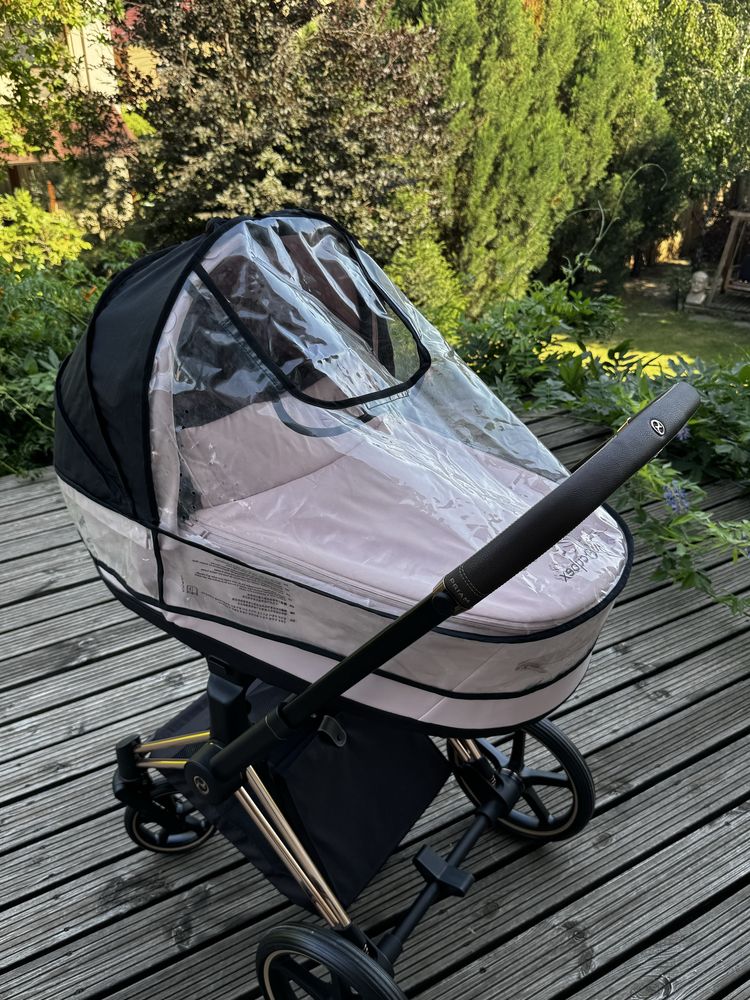 Cybex Priam 3 in 1 Simply Flowers-Pale Blush+Base Z Isofix