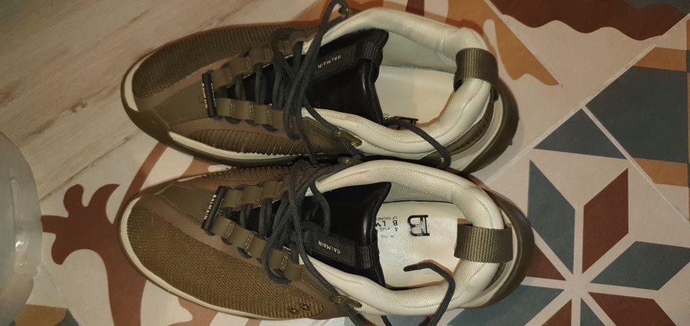 BALMAIN  B-Runner Leather And Mesh Sneakers