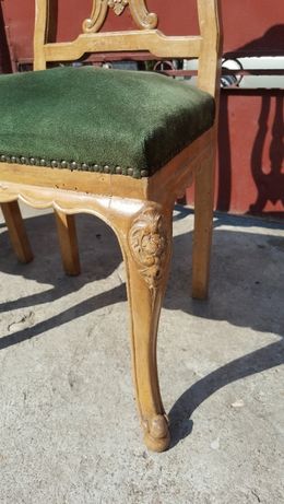 scaun lemn vintage epoca retro model Hispano
