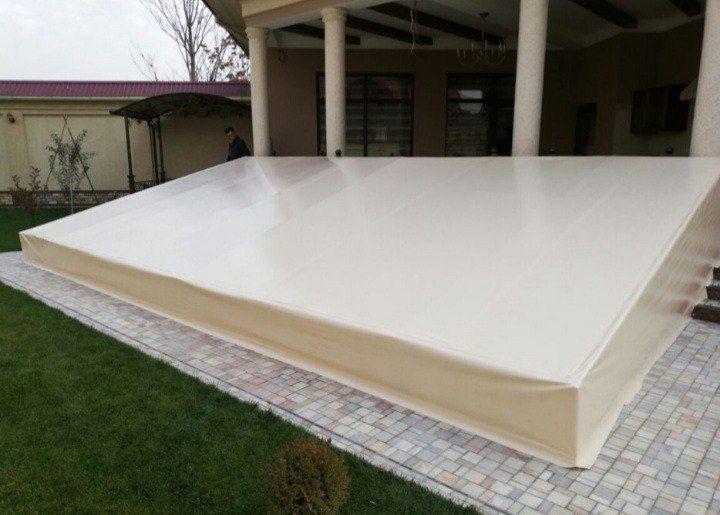 Баннер бассен навес метал канутурся установка киламиз