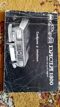 Cartea originală Dacia 1300