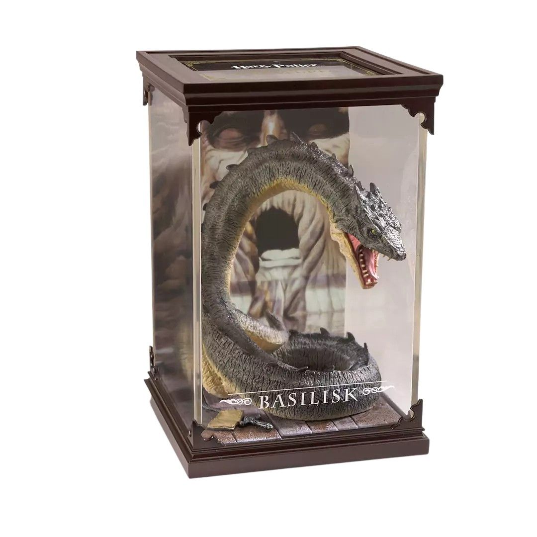 Figurina colectie Basilisk, Harry Potter, 17 cm, suport sticla inclus