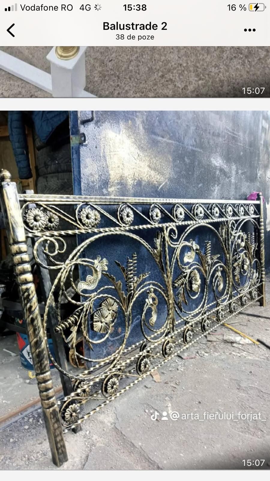 Balustrade din fier forjat