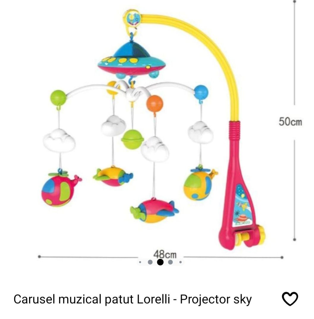 Carusel muzical patut Lorelli - Projector sky