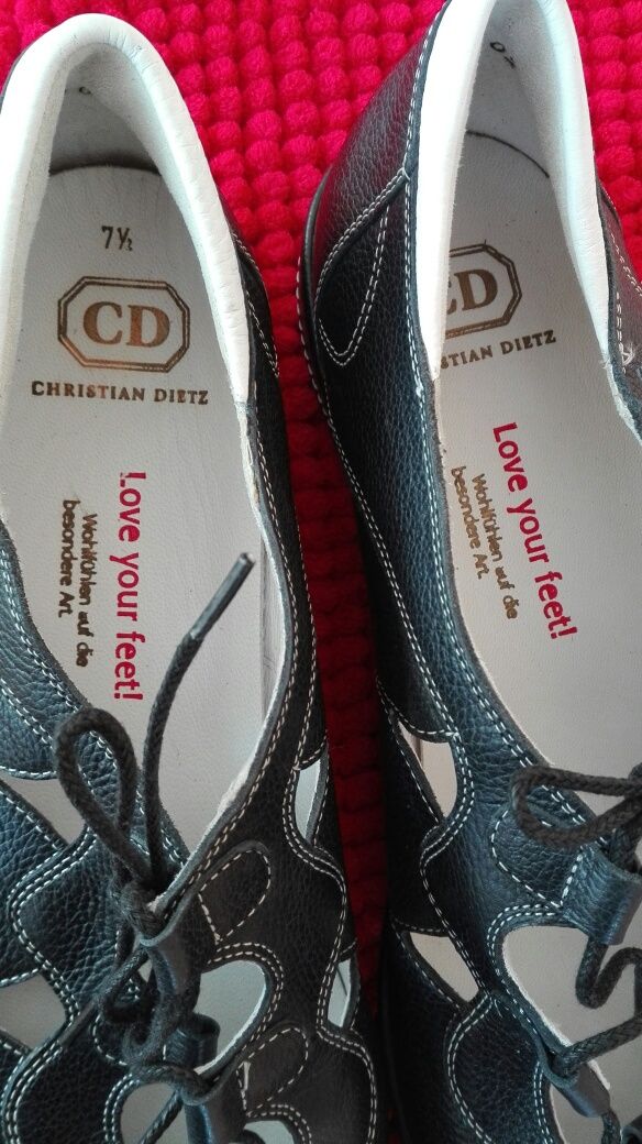 Pantofi noi piele C.D nr 41,5 damă