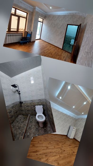 Uy sotladi yangi remont 2 sotx 5 xona 3 ta san uzel