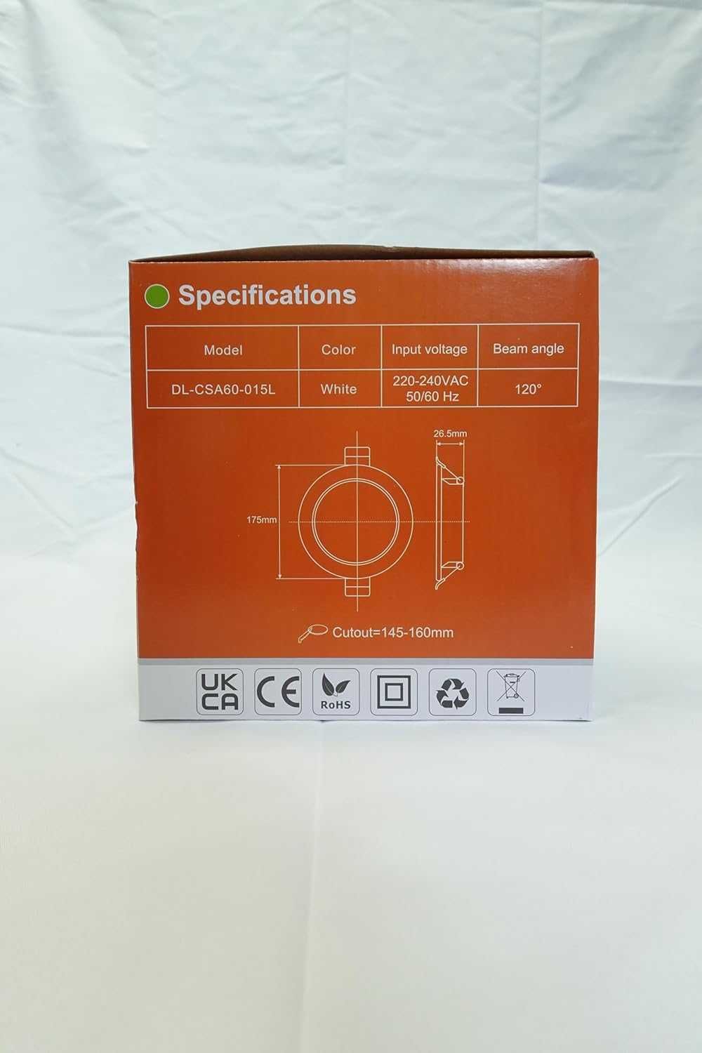Bec Plafoniera Spot LED ALUSSO,15W cu reglaj,175mm,pachet 6 buc,clasaF