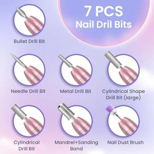 Нов Компактен електрически набор за маникюр и педикюр, 16 аксесоара