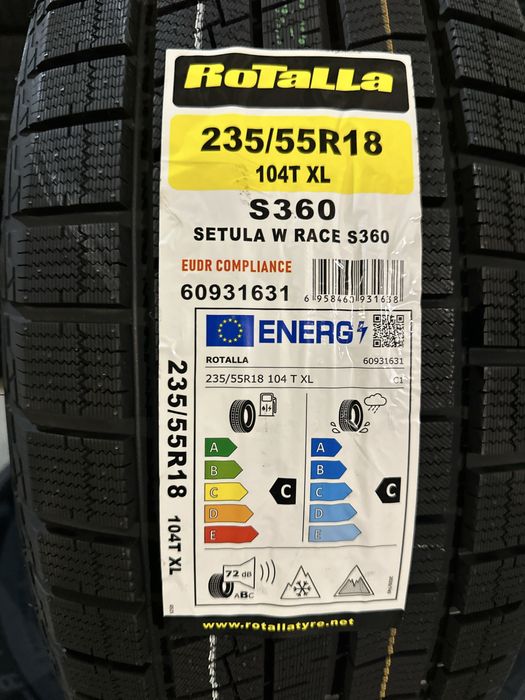 Нови Зимни Гуми ROTALLA S360 235/55R18 104T XL НОВ DOT БОРД 2355518