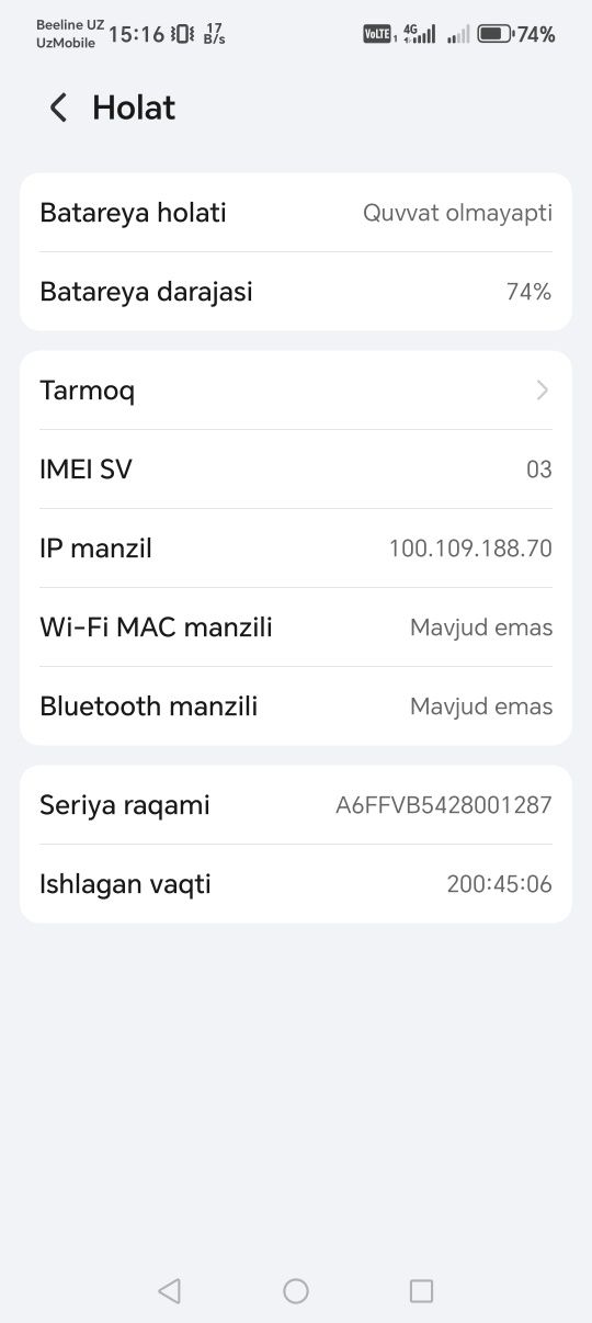 Honor 400 lite 8/256 yangi