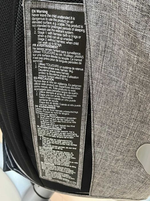 Leagan bebe / Sezlong Nuna Leaf Grow Granite + suport nou nascuti