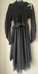 Rochie cu gluga BohoShic neagra S-M