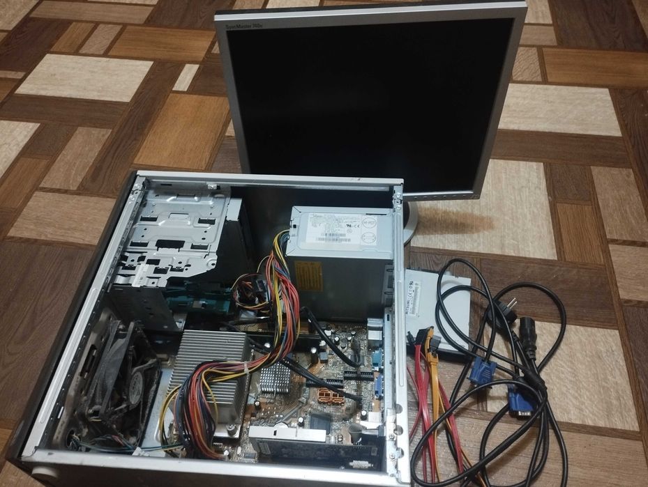 Продам системный блок и монитор (на запчасти, на сбор)
