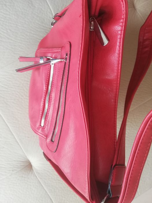 Раница / чанта червена кожа