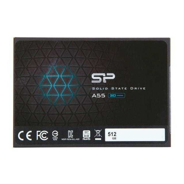 512GB SSD 2.5", Silicon Power A55 2.5", SATA3 3D Nand Flash