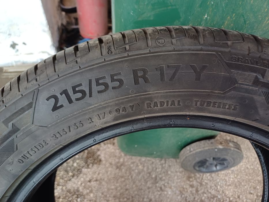 Anvelope vara Barum Bravuris 215 55 R17,rulate 1000 km!