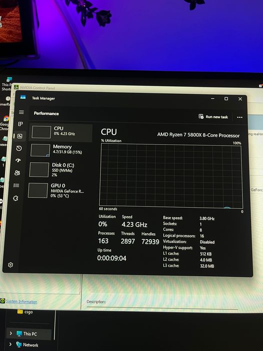 PC GAMING R7 5800x 2070 32gb