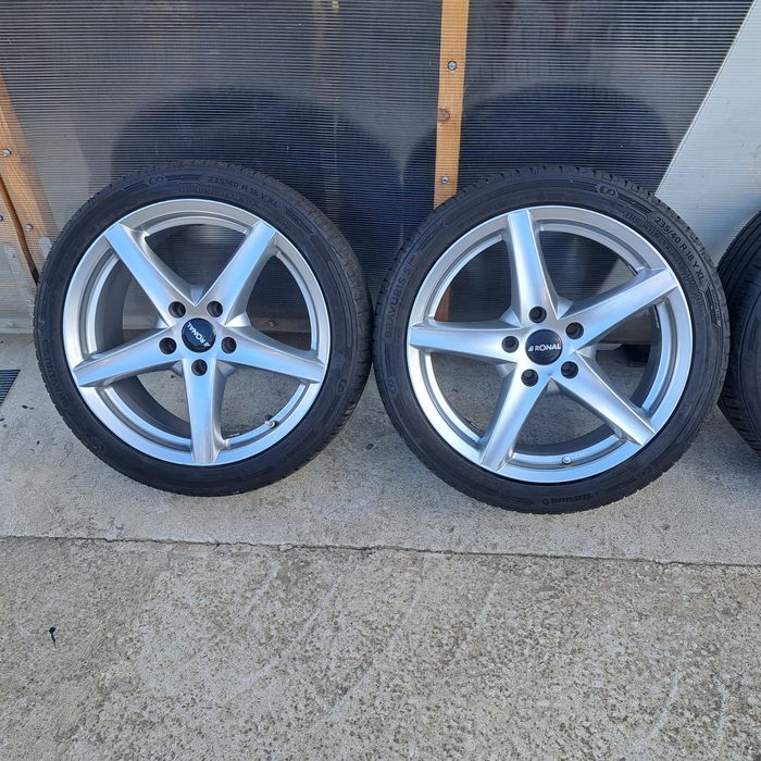 Set 4 buc Jante BMW 5X120/8.J/ET35 R18 si cu Barum  vara 235/40/R18