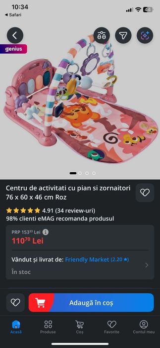 Ansamblu de joacă pentru bebeluşi