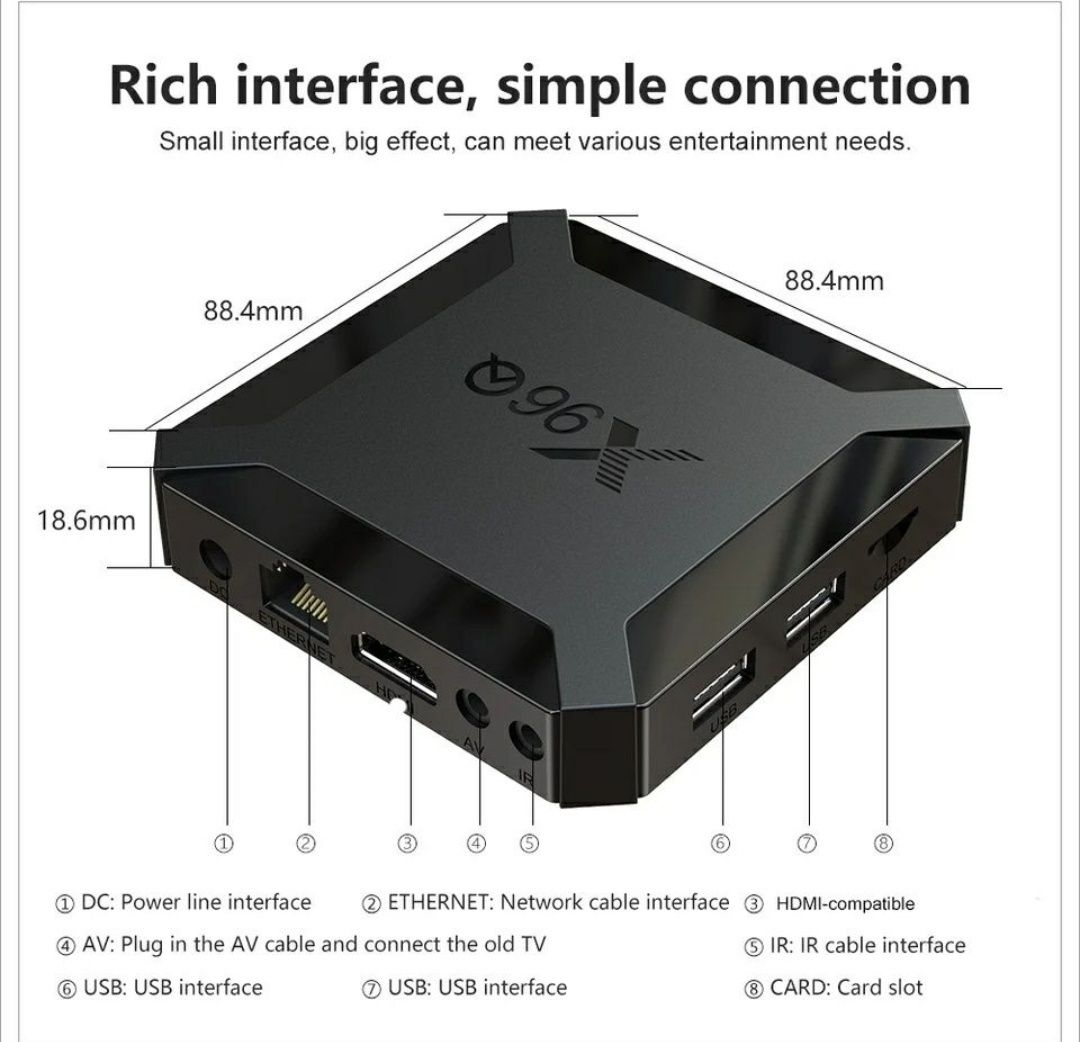 Смарт ТВ приставка X96Q андроид смарт тв бокс для смарт тв
