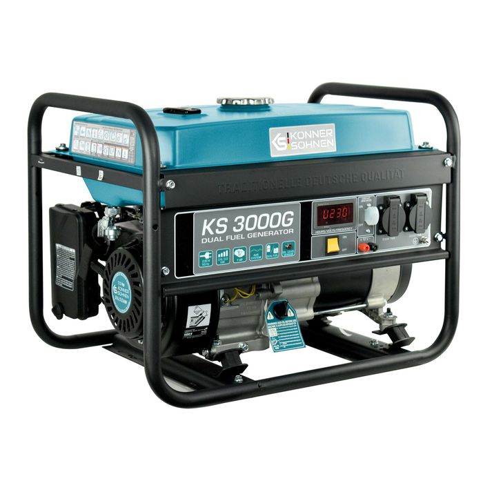 Generator Curent pe Gaz/Benzina „Könner & Söhnen” KS 3000G, Putere 3kW