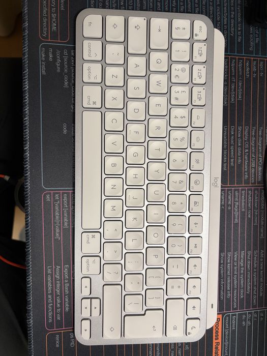 Logitexh MX Keyw Mini for Mac Pale Gray