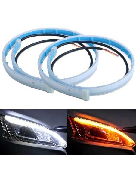 Banda led capota 150 cm +  lumini de zi drl si semnalizare