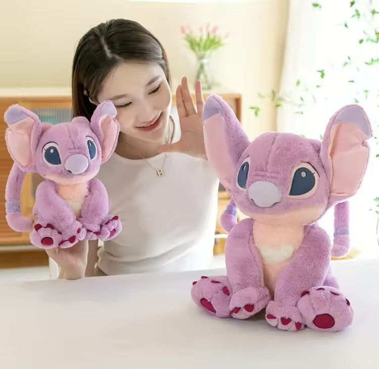 Плюшена играчка Ейнджъл, Лило и Стич плюшени играчки, Розов Стич