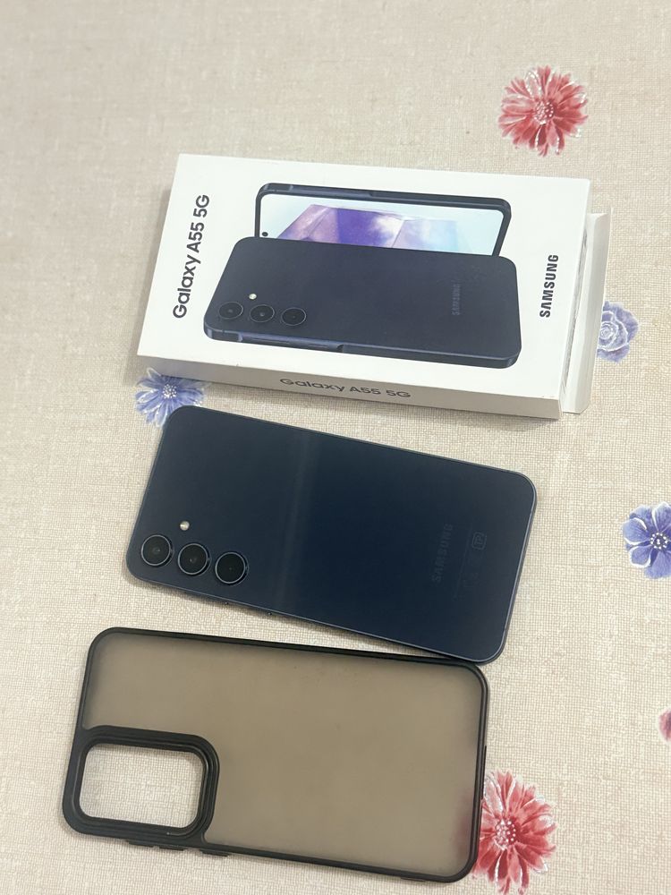Galaxy А55 5G  1жарм ай ұсталған  Почти новый