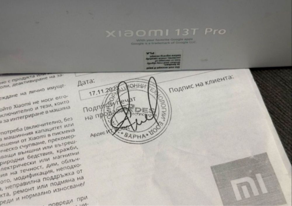 КАТО НОВ 1TB Xiaomi 13T Pro Гаранция от Ardes до 2025 г. Blue / Син