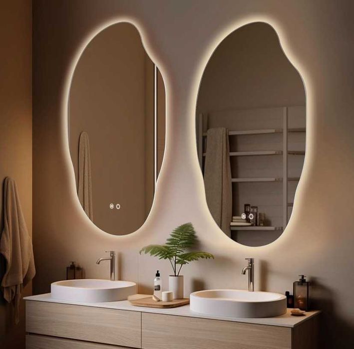 Oglinda baie led, 70cmx90cm,3 tipuri lumina,dezaburire