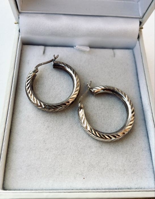 Cercei din argint tip creole