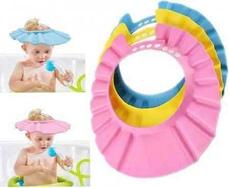 Protectie apa cap bebe baie - aparatoare pentru spalat pe cap culori