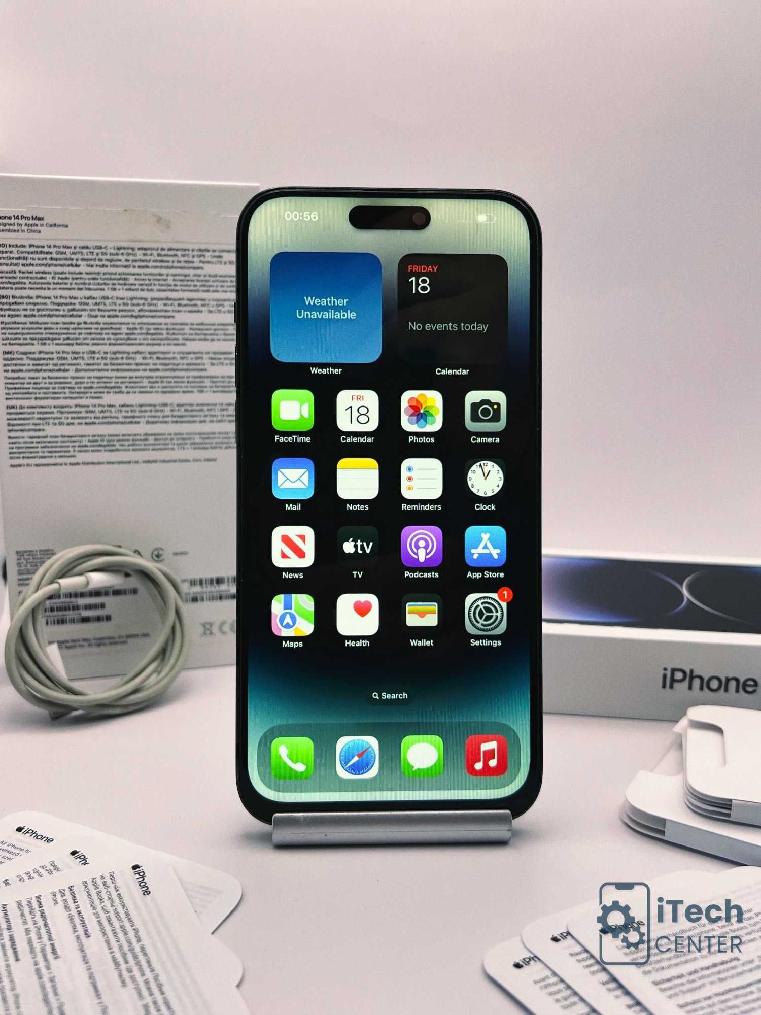 iPhone 14 Pro MAX, 128GB, Black, 100% батерия, КАТО НОВ, ГАРАНЦИЯ!