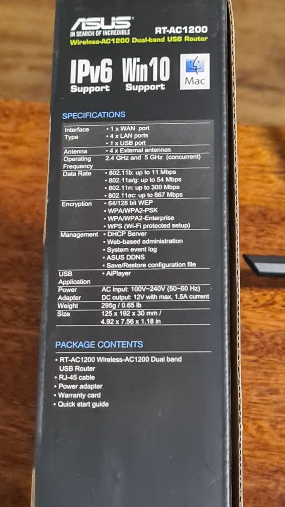 Роутер WiFi asus RT-AC1200