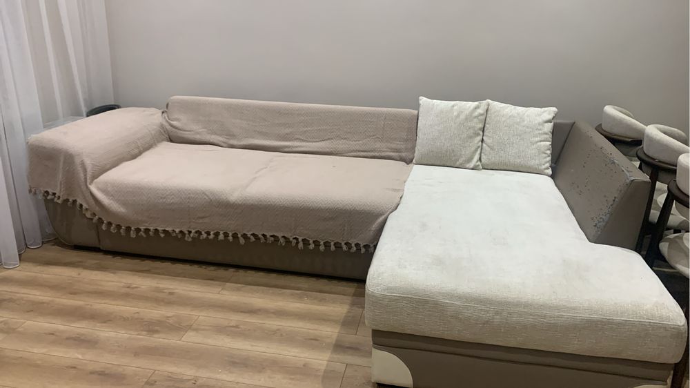 Диван углавой, для гостинной видвижная , ящик для хронение