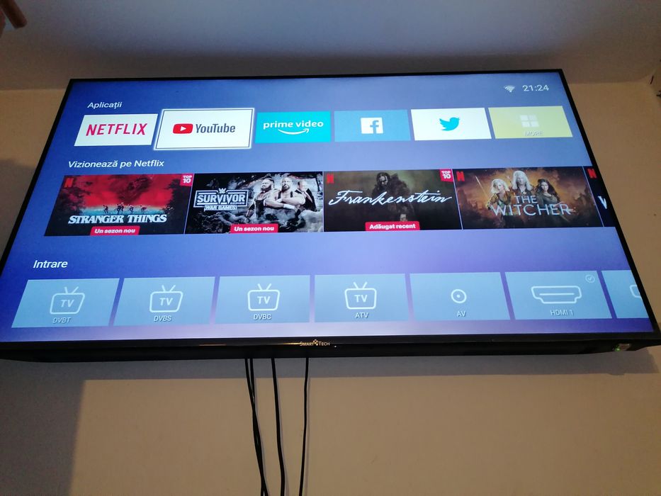 Televizor Smart Tech SMT58F30UV2M1B1, 146 cm, Smart, LED, 4K Ultra HD,