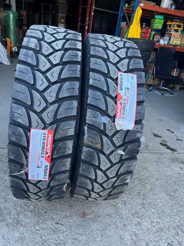 Cauciucuri noi de tractiune ON/OFF de cariera 315/80 R22.5