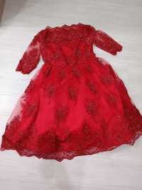 Вечерние красное платье 48 р