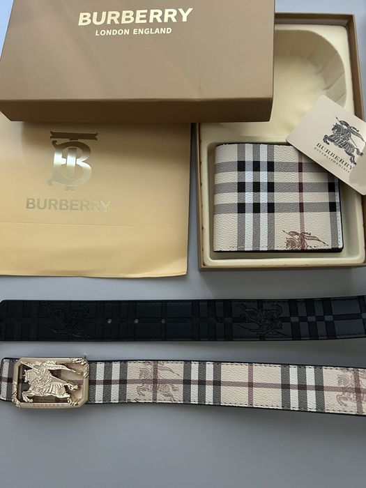 Burberry колан и портфейл