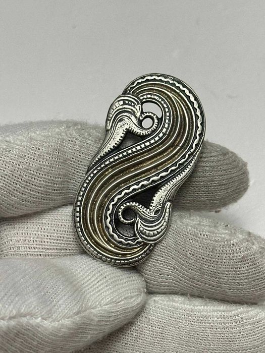 BROSA ARGINT 925 - Dragestil style by Henrik Moller - Norway - c.1900!