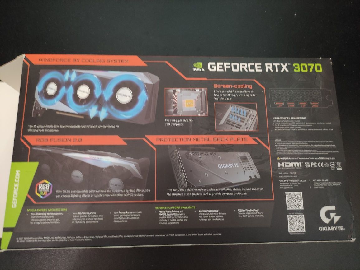 Gigabyte GeForce RTX 3070 8GB GAMING OC Rev.2